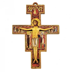 Krzyż Franciszkański (San Damiano) na ścianę 14 cm A